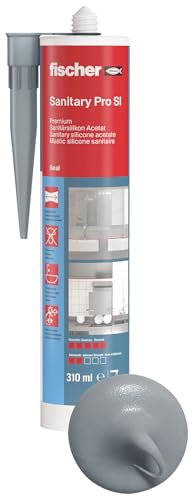 fischer Premium-Sanitärsilikon, Silikon zum Abdichten & Verfugen im Sanitär- und...