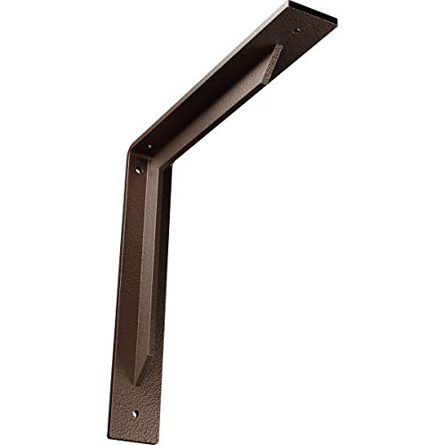 2" W x 12" D x 12" H Stockport Steel Bracket, Hammered Dark Bronze