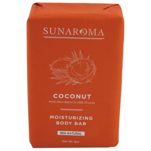 Sunaroma Soap Bar Coconut 8 Ounce (236ml) (6 Pack) Cover
