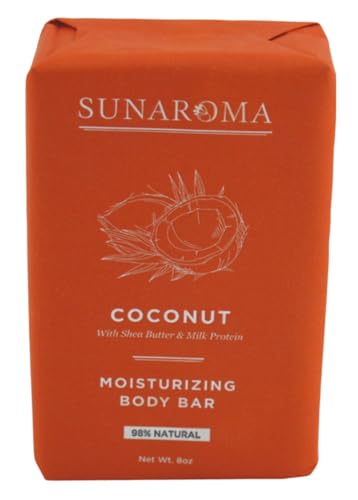 Sunaroma Soap Bar Coconut Shea Butter + Milk Protein 8 Ounce (Pack of 6) image 3