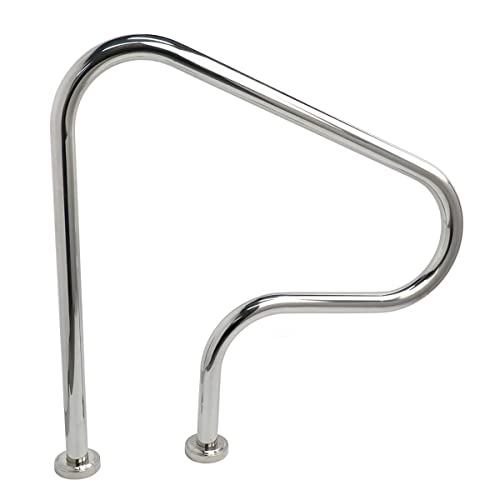 Baranda para piscina acero inoxidable 31.5x31.5 pulg
