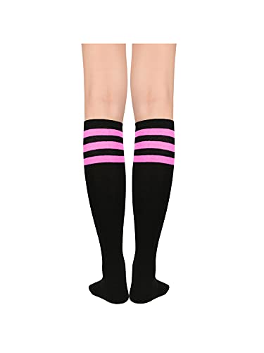 Image of Century Star Knee High Socks for Women Long Tube Socks with Stripes