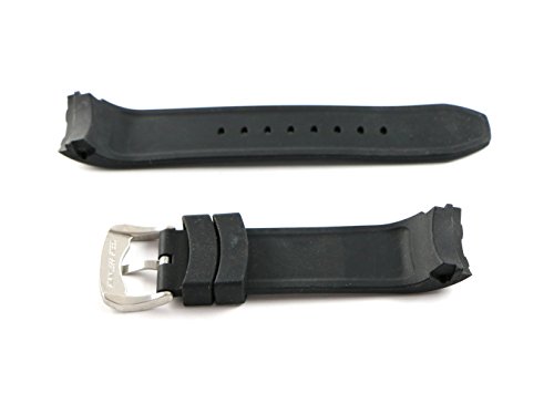 Swiss Legend 24Mm Black Silicone Rubber Watch Strap With Silver Buckle Fits 46Mm/48Mm Evolution Watch #TOP2