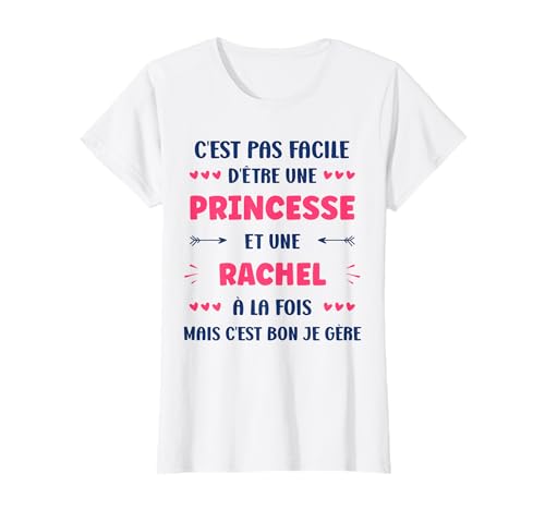 Photo de Princesse Super Rachel fille prénom Humour Rachel T-Shirt