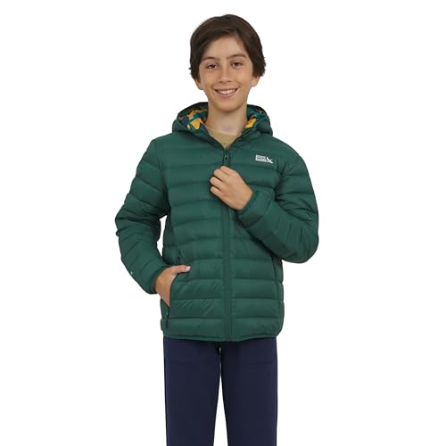 Eddie Bauer Boys' CirrusLite Reversible Lightweight Down Puffer Jacket, Mallard Green, X-Small