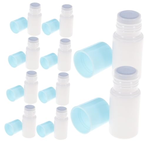 WOONEKY - WOONEKY Kleine Rolle on Flaschen 10 Stück 20 Ml Kunststoffbehälter Mit Schwammspitze Für Kosmetische Flüssigkeiten Und Korrekturmittel Für Reisen Und Alltag
