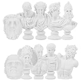 ARTSEWPLY 10 Piezas Miniaturas Busto Estatua Decorativa para Escritorio Adorno Hogar Oficina Arte