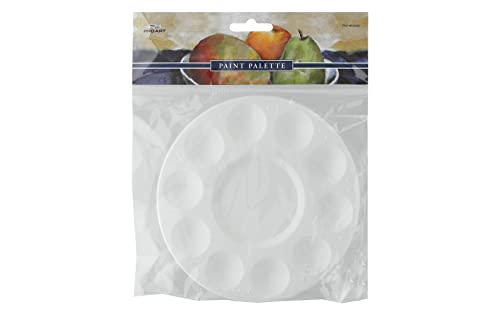 Pro Art Palette Plastic Round 10 Well Tray, Paint Palette, Paint Tray, Pallet, Tray Palette, Plastic Pallet, Trays, Pallete, Acrylic Palette Tray