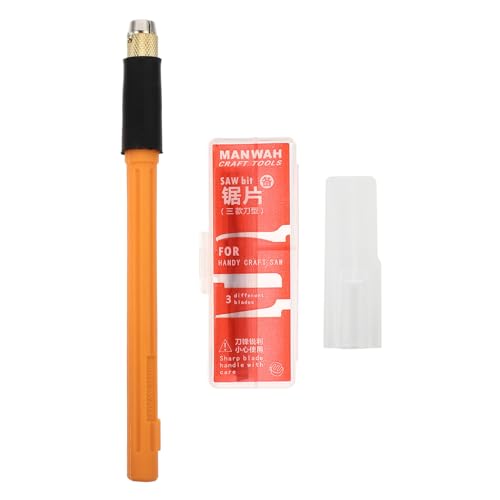 Anneome Mini Seghetto da Traforo per Modellismo Impugnatura Antiscivolo e Vite di Fissaggio Utensili Artigianali Fai da Te per Taglio Manuale Kit per Hobby e Lavori di Precisione