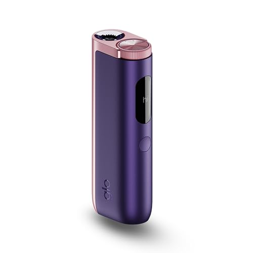 GLO Hyper Pro, Dispositivo para Calentar Tabaco, Sin Humo, Sin Ceniza y con Menos Olor, Color Violeta. Recargas no incluidas