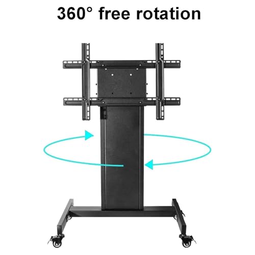 Soporte móvil para TV de piso ajustable con ruedas miniatura 4