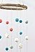 Felt Ball & Star Nursery Ceiling Mobile- Turquoise, Aqua & Coral- Neutral Children's Room Ceiling Decor- Nursery Boy Girl Baby Shower Gift- Handmade - 100% Wool Felt Shapes