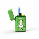 MK Lighter Torch Flame Pocket Lighter, Refillable and Multipurpose, Ideal for Candles, BBQ, Camping, and Everyday Use (5SNS-Green)