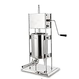 FACAZ Wurstfüller 8kg / 10L Fleischfüllung Manueller Maschinenhersteller-Kit 4 Größen Wurstdüsen-Aufsätze in Lebensmittelqualität für den gewerblichen Heimgebrauch Wurstfüller-Maker-Fleischwolf