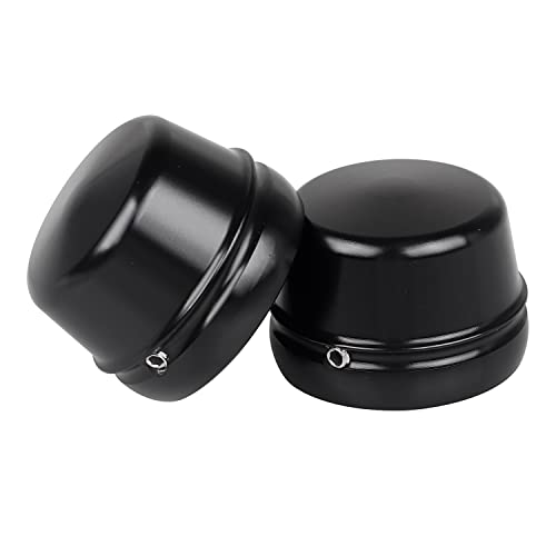 YDLMT Black Motorcycle Front Axle Nut Cover Axle Caps for Harley Dyna Road King Street Glide Road Glide Electra Glide FLHT FLTR FLHR FLHX FXD