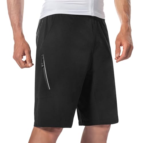 Short de VTT rembourré homme short cyclisme élastique sport plein air