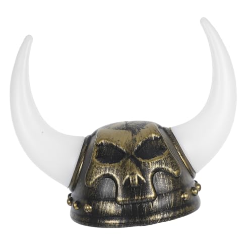 PRETYZOOM Viking Costume Helmet Vintage Skull Cap Men's Comfortable Party Accessory