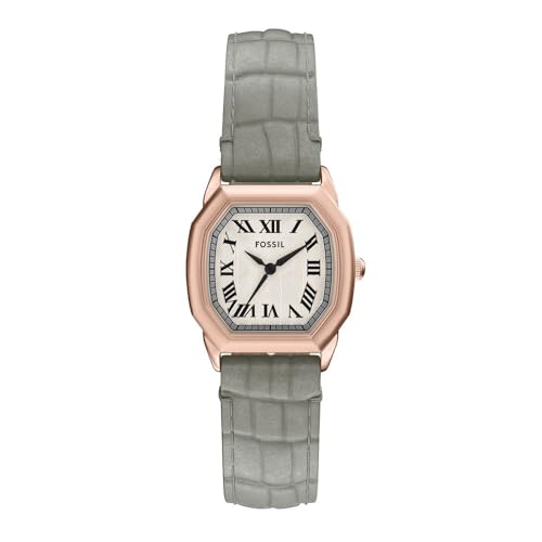 Image of Fossil Harlow Grey Quartz Leather Watch ES5435