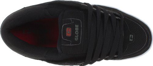 Image of Globe Mens Fusion Skate Shoes, Black /Charcoal /Red, 14 M US