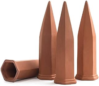 Plant Self-Watering Stakes for Indoor Outdoor Plants (4 Count) Terracotta Plant Watering Spikes
