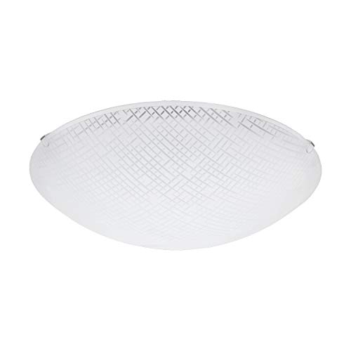 Preisvergleich Produktbild EGLO MARGITTA 1 Wand- / Deckenleuchte, Stahl, 11 W, weiss