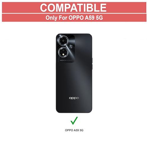 Image of AIBEX Compatible for Oppo A59 5G Flip Cover Leather Finish | Inside TPU with Card Pockets | Wallet Stand | Complete Protection Flip Case - Black