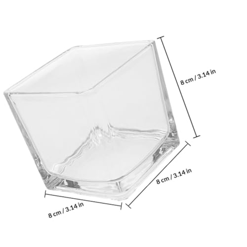 Vases cubes en verre transparent pour sublimer vos centres de table de réception - 3