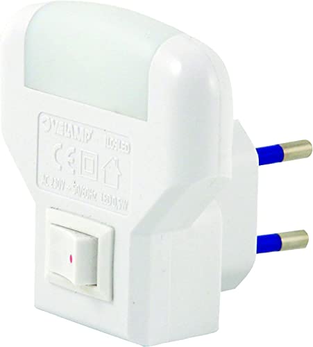 Velamp Punto luce LED (colore:bianco) con interruttore TWILIGHT IL09