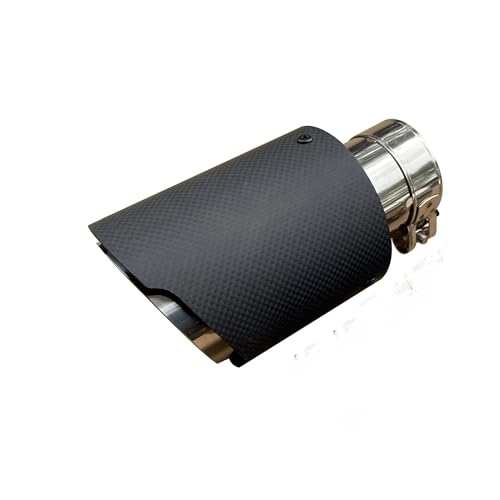 Tuyau d'échappement universel en acier et carbone pour voiture 66mm-89mm