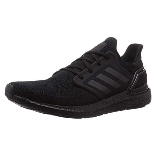 adidas Ultraboost 20, Zapatillas de Running Hombre, NEGBÁS/NEGBÁS/Rojsol, 42 EU