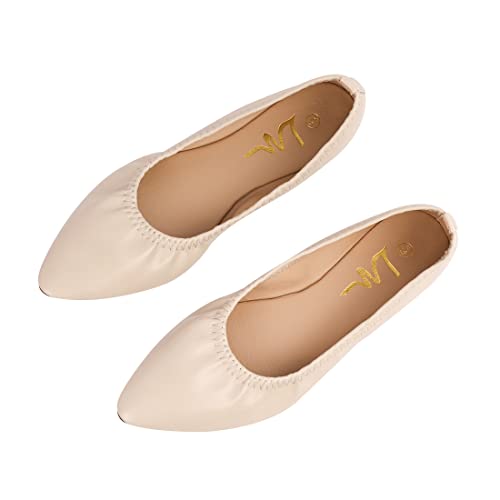 Image of Women's Ballet Flat Slip On Flats - Classic Casual Dress Shoes, Foldable Portable Travel Ballet Walking Shoes