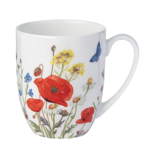 Taza Latte McIntosh Wildflowers de porcelana 12.5 oz miniatura 1