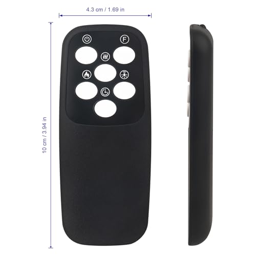 Télécommande cheminée Intertek IF-32FSB boîtier de rechange AIDITIYMI FR60XD - 6