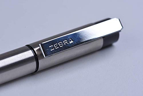 Bolígrafo Gel Retráctil Zebra Pen G-402 Acero Inoxidable miniatura 4
