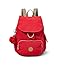 Kipling City Pack S, Sacs à Dos Femme, Rouge (True Red C), 27x33.5x19 cm