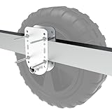 DITKOK Boat Lift Wheel Kit, Comes in Set of Two, Boat Lift Wheel Bracket, Aluminum Mounting Plates & Stainless Steel Axles, Fixed Wheel Kit for Boat Lift, Fits Most Lifts