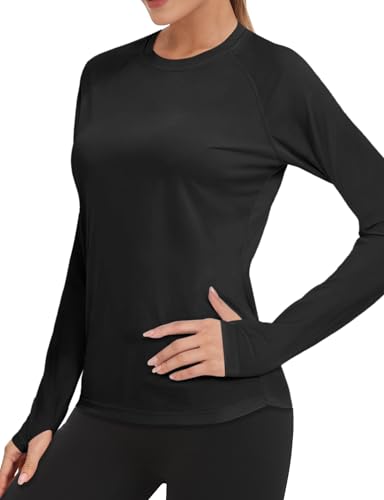 AURUZA Rash Guard for Women UV Protection Lightweight Shirt, Quick Dry Workout Shirts Womens UPF50+ Sun Long Sleeve Swim Tops4