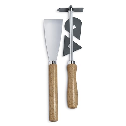 Steinel 10317 Farbschaber Set 5-teilig, 3 Universalklingen, Farbspachtel und Klingenhalter, zum Farbe entfernen und Restaurieren