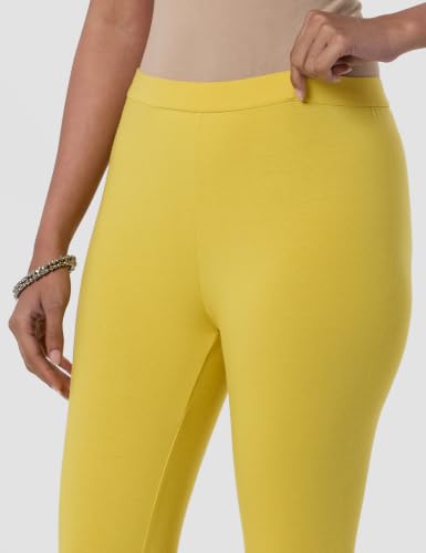 Image of W for Woman Women's Regular Fit High Rise Coral Cotton Jersey Tights