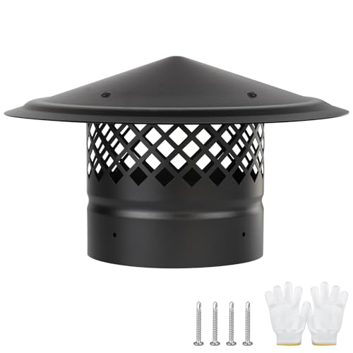 CLLOMAGY 6 Inch Chimney Cap,Cone Top Chimney Cap with...
