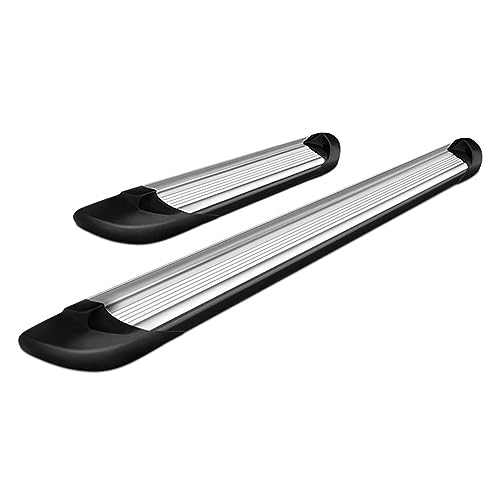 Estribos Transporter Running Boards Silver Black Horse Off Road