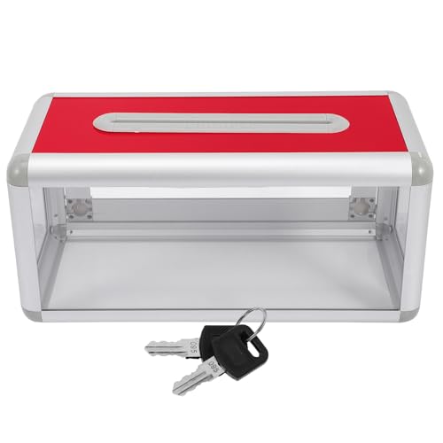 Boîte à cartes de visite multifonction avec serrure pour collecte de documents - 2