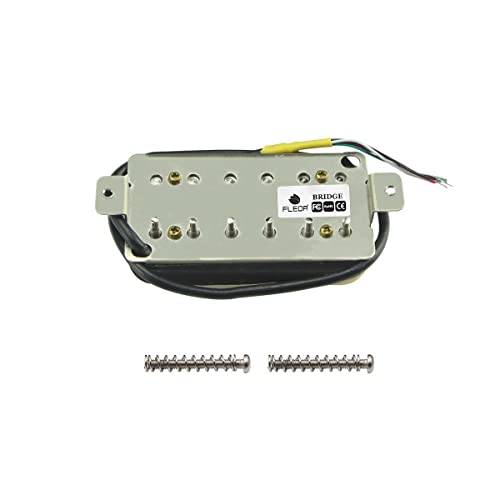 image for FLEOR Zebra Guitar Humbucker Pickups Alnico 5 Bridge Pickup 14-15k, (1