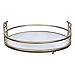 HomeRoots MDF Farmhouse Style Gold Decorative Tray