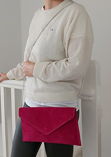 Justbagzz Lussuoso Pelle Scamosciata Verapelle