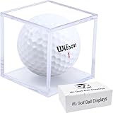 Display Zone Golf Ball Cube Display Case - Showcase & Preserve Your Golf Collection - Stunning Transparent Single Ball Holders - (Box of 6 Cubes) - Image 1