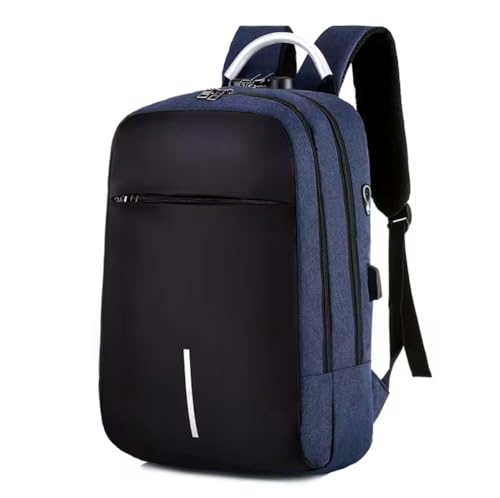Mochila Notebook Reforçada Impermeável Executiva com Senha Segurança USB Alça Metal Design Slim Masc