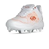 Boombah Viper Pureknit Women's Molded Cleat White Out White/Orange - Size 8.5
