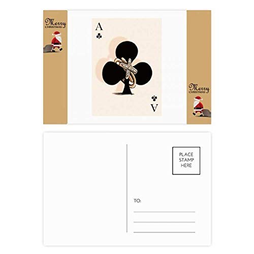 Cartes postales à jouer Club A Père Noël : l'animation de vos tables de réveillon