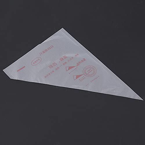 Food Grade Plastic Icing Piping Bags Thickened Non Slip Design Pastry Decorating Tools for Cake Fondant Cupcake Puff Cookies Transparent S M L 100pcs (Large)